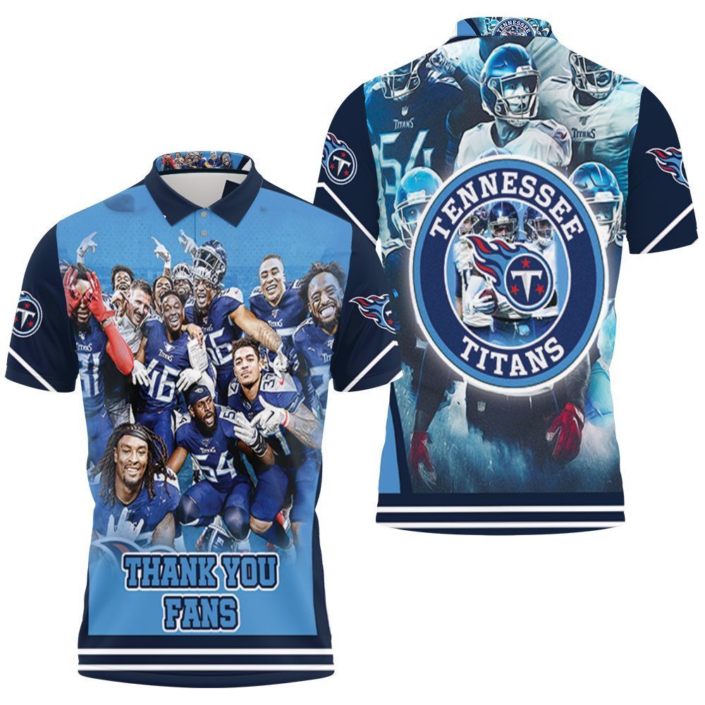 Tennessee Titans Super Bowl 2021 Afc South Division Thank You Fan 3D Polo Shirt, Jersey