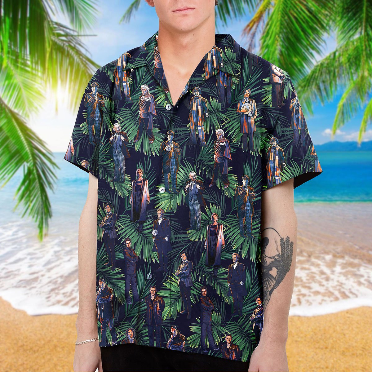 The Doctors Collection Art Hawaii Shirt And Beach Short Ha53321