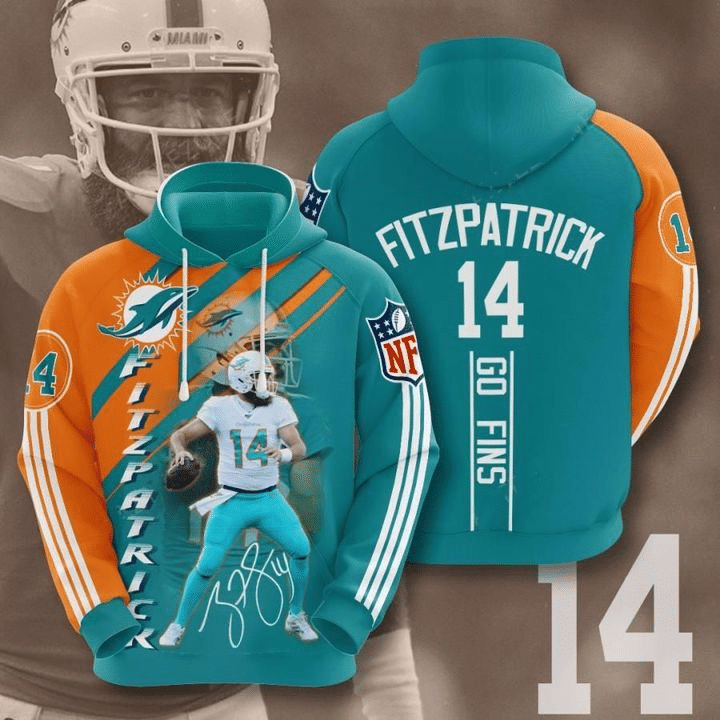 Miami Dolphins Fitzpatrick 28 Unisex 3D Hoodie Gift For Fans