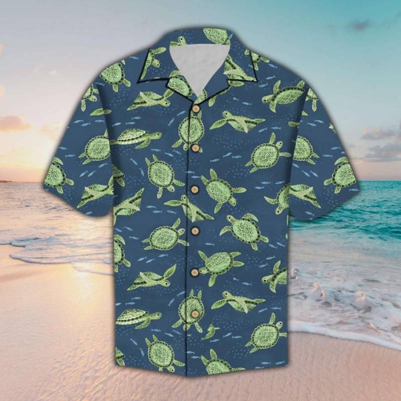 Green Sea Turtle 2 Hawaiian Shirt Ha84103