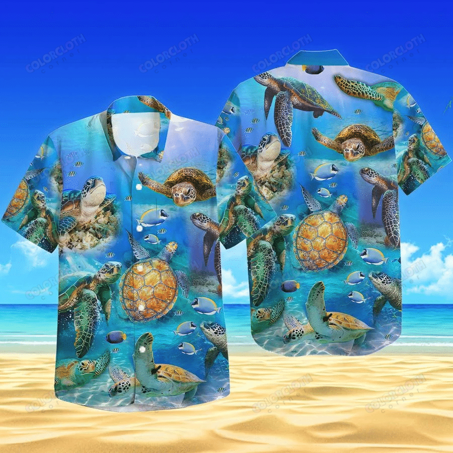 Sea Turtle Ocean Hawaiian Shirt Ha484