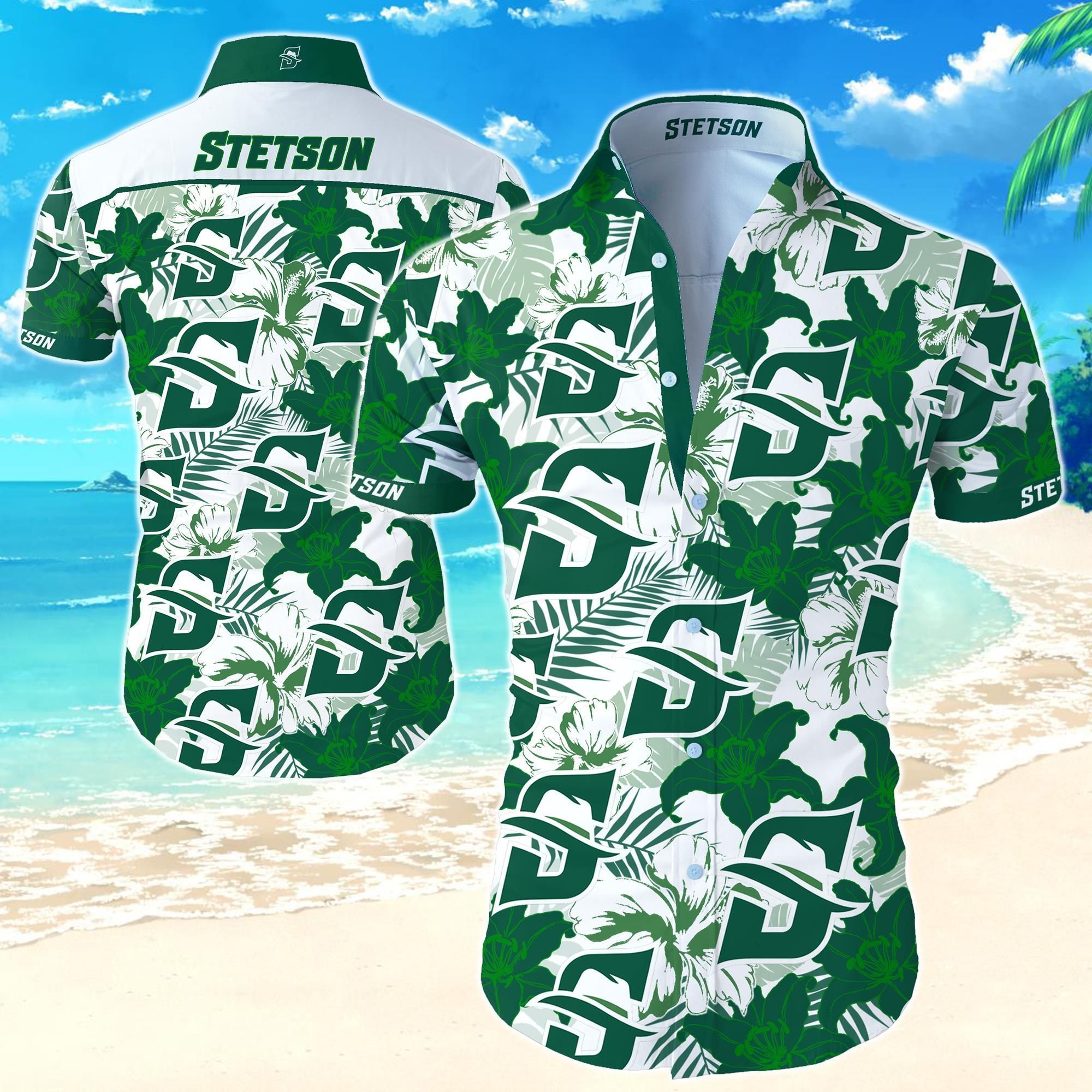 Stetson Hatters Hawaii Shirt Summer Button Up For Men Beach Wear Short Sleeve Ha47058