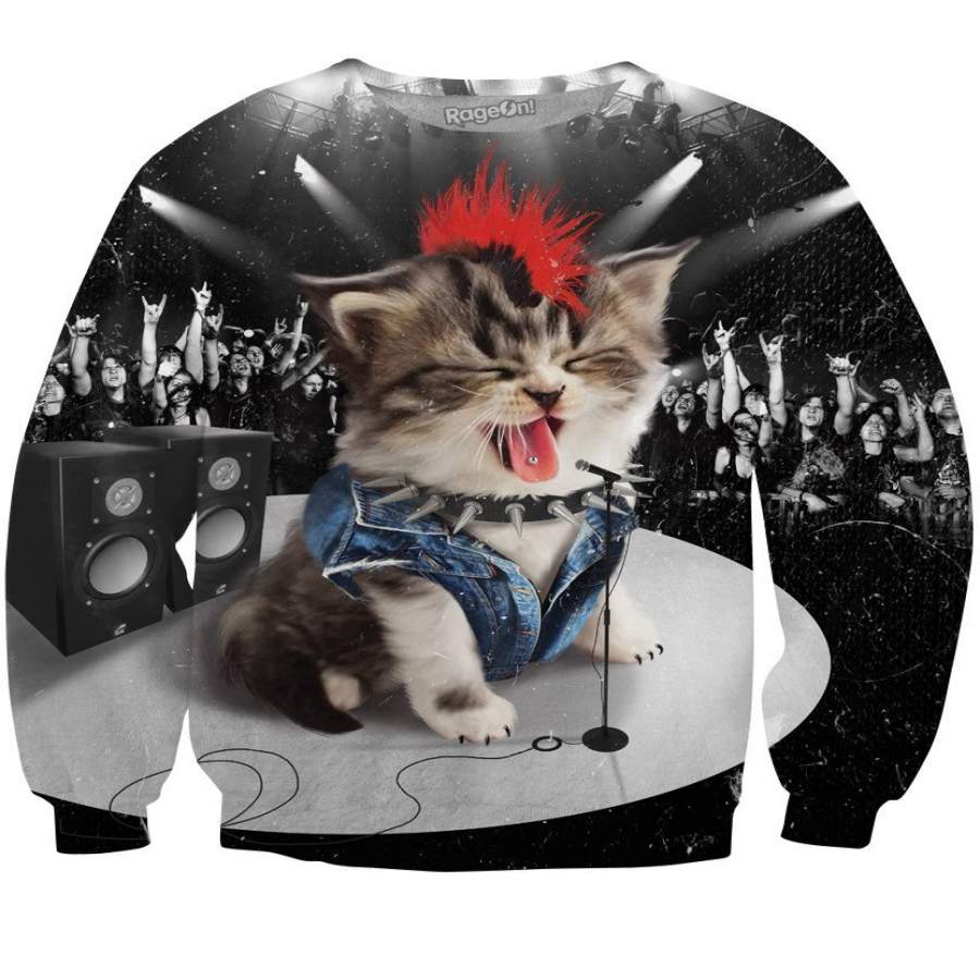 Rock Kitten Crewneck Sweatshirt