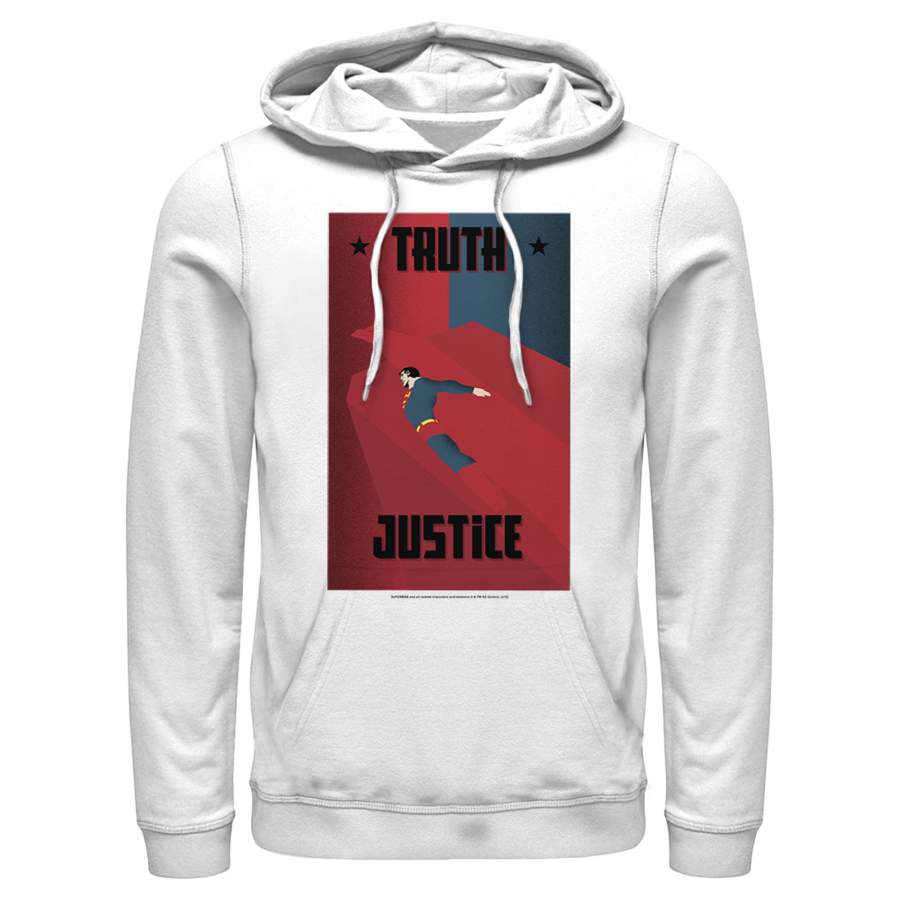 Superman Men’s Truth & Justice Eagle  Lightweight Hoodie