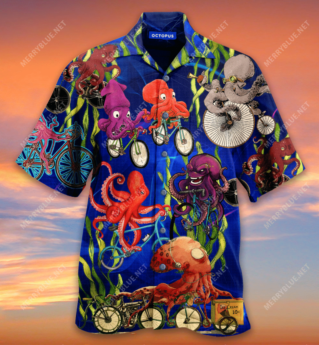 Order Could An Octopus Ride A Bicycle Hawaii Shirt Ha105219