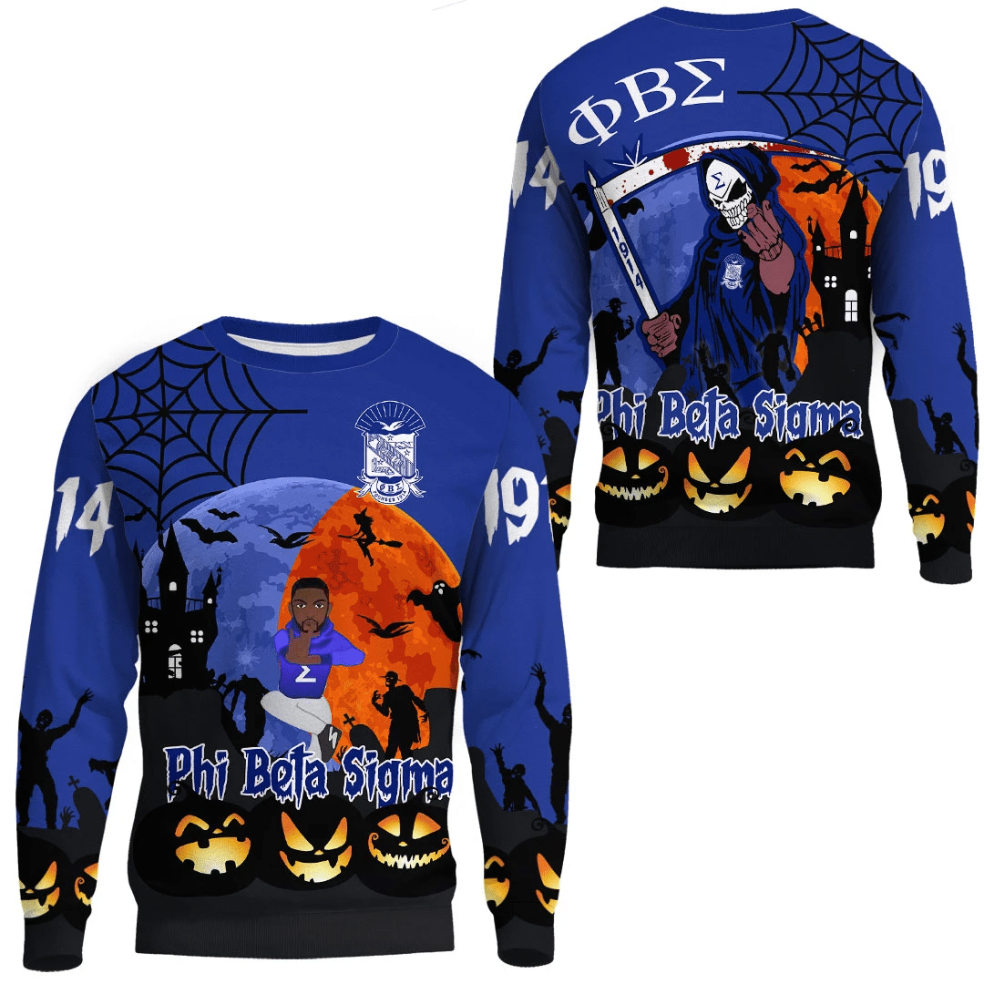 Wonderprint Sweatshirt Phi Beta Sigma Halloween Sweatshirts Lt10