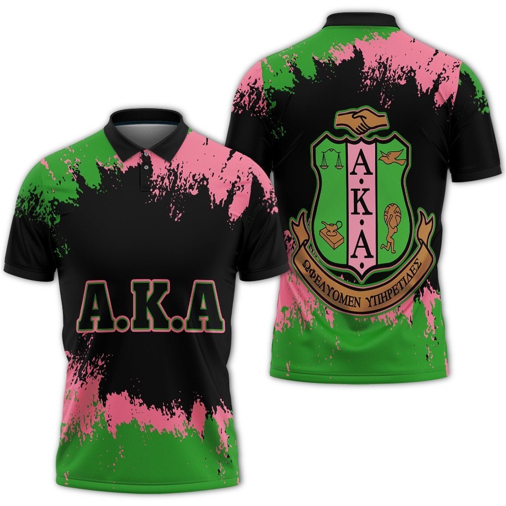 Alpha Kappa Alpha Polo Shirt Face Style J4