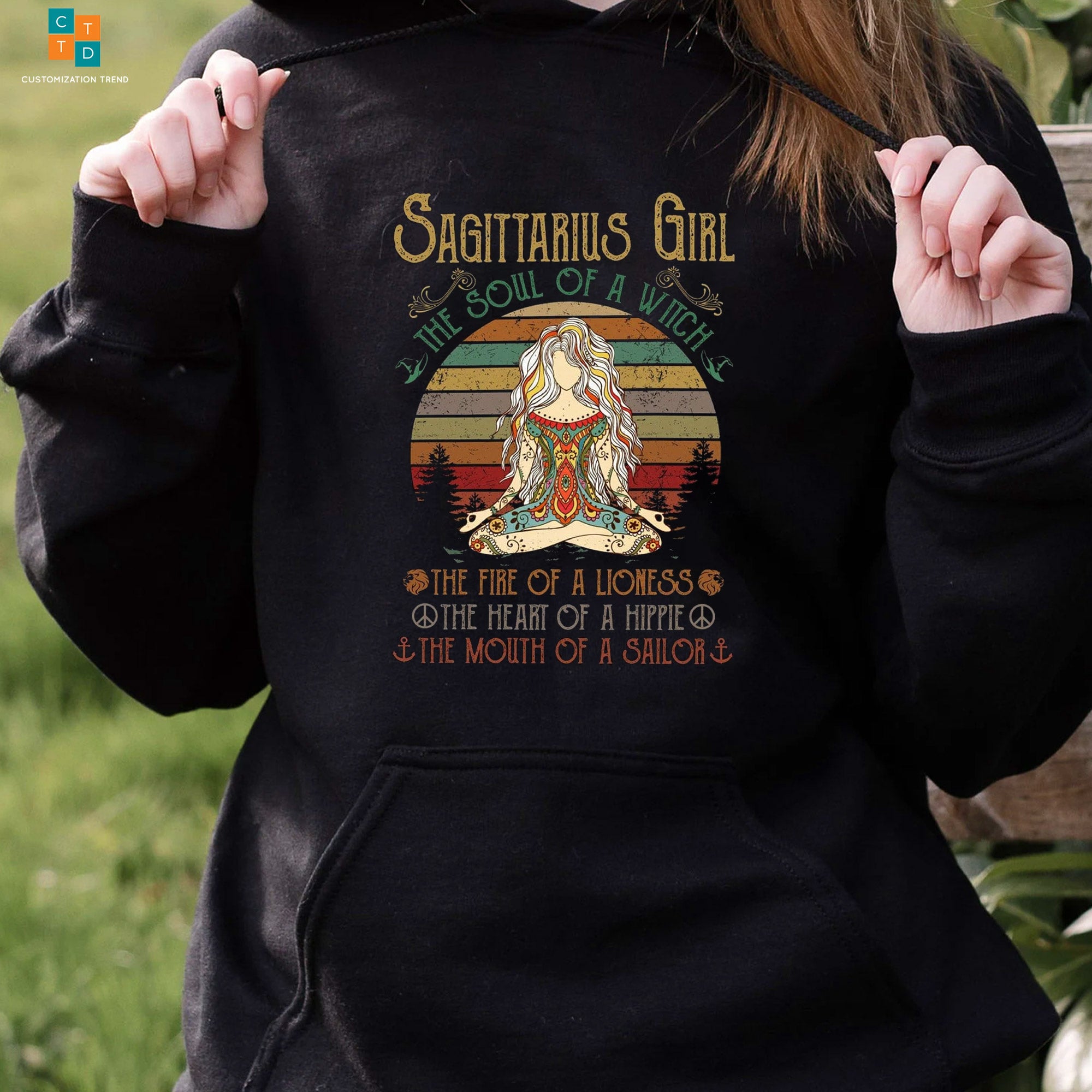 Sagittarius Girl The Soul Of A Witch Hoodie, Shirt