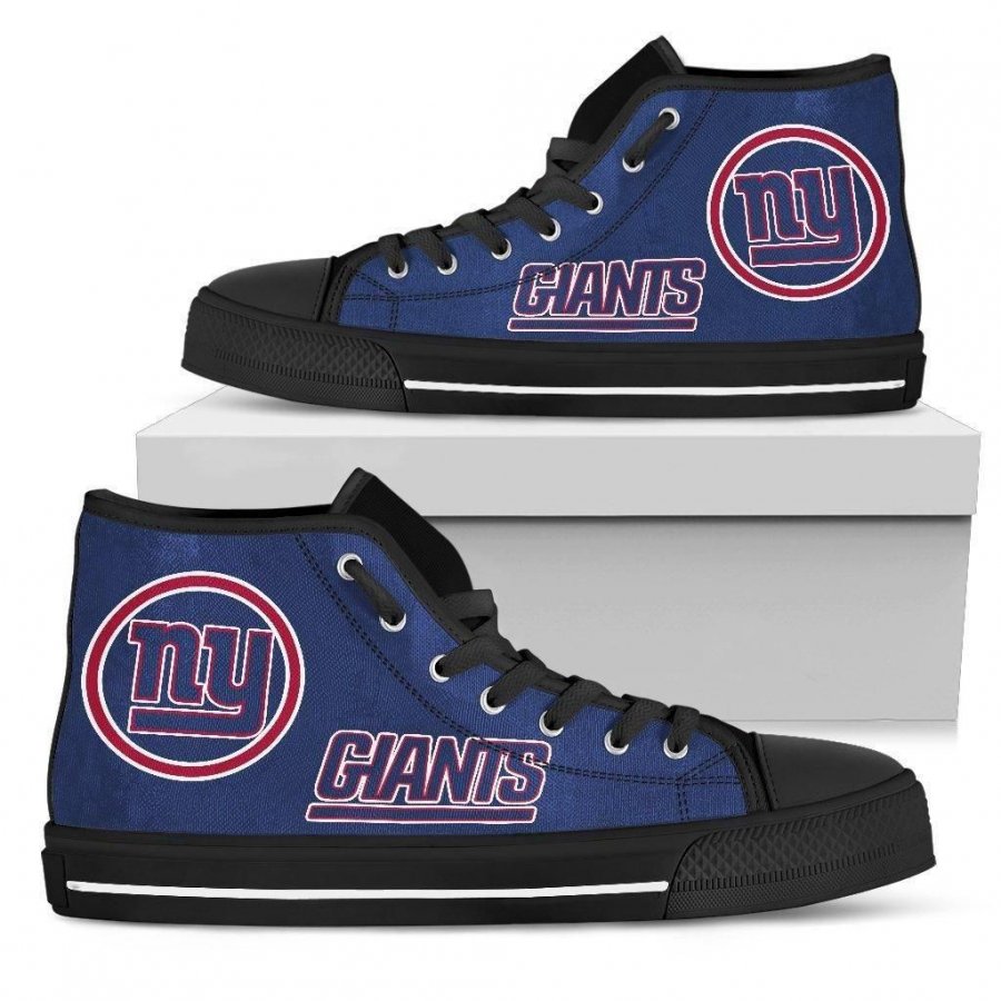 Circle Logo New York Giants High Top Shoes #289