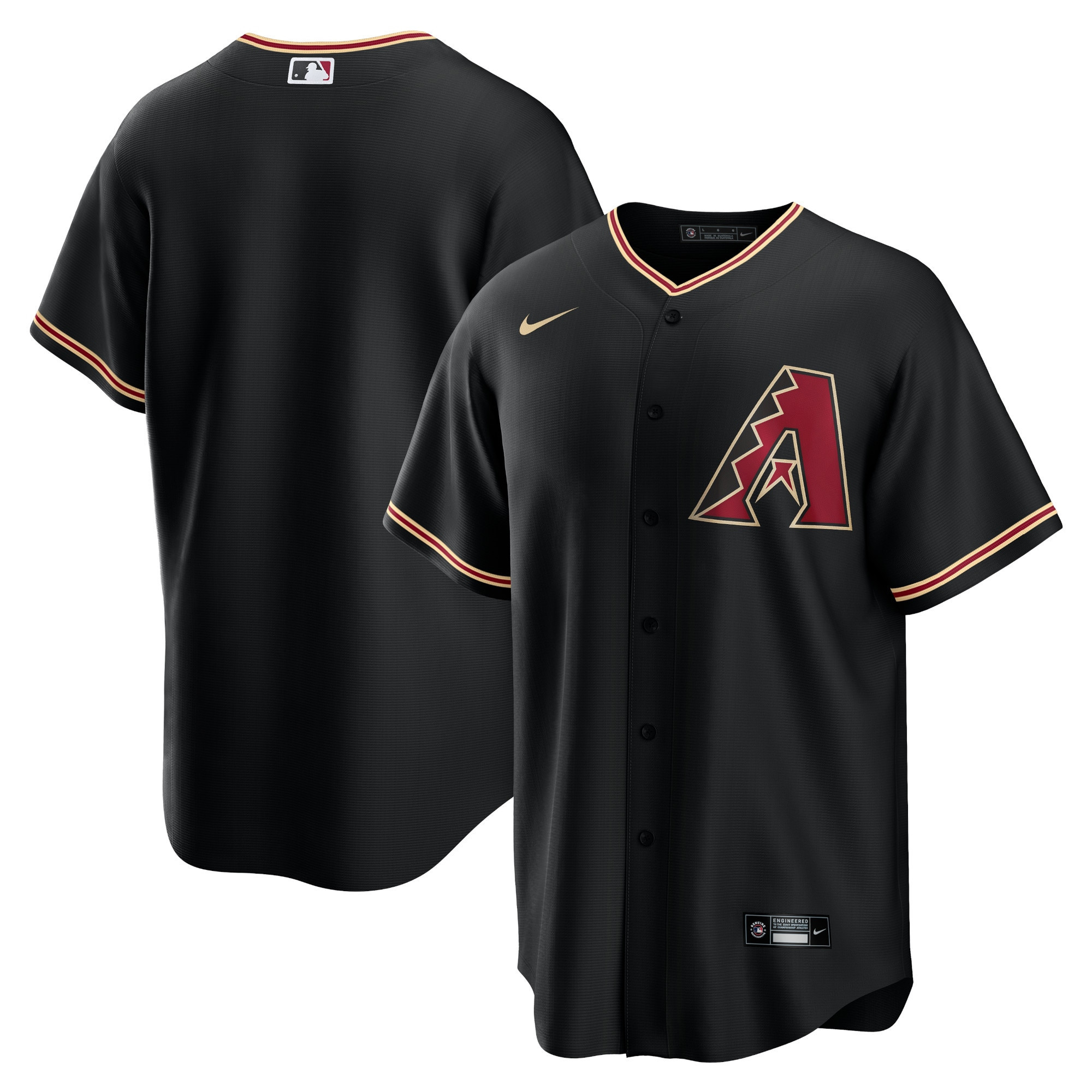 Arizona Diamondbacks Alternate Replica Team Jersey Black MLB