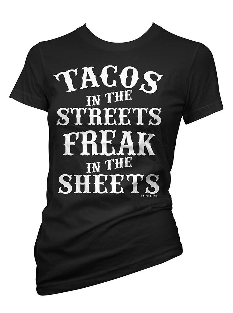 Women’S Tacos In The Streets Tee By Cartel Ink