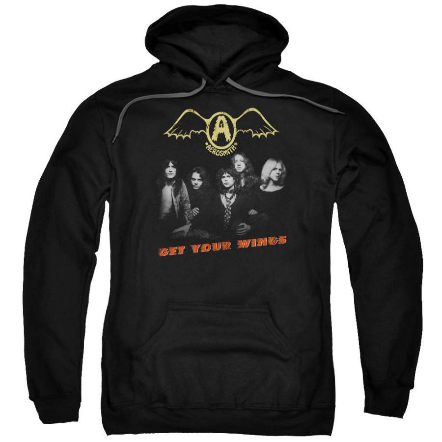 Aerosmith – Get Your Wings Adult Pull Over Hoodie