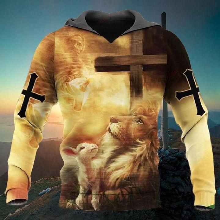 Goat Lion Light God Christian 3D Hoodie