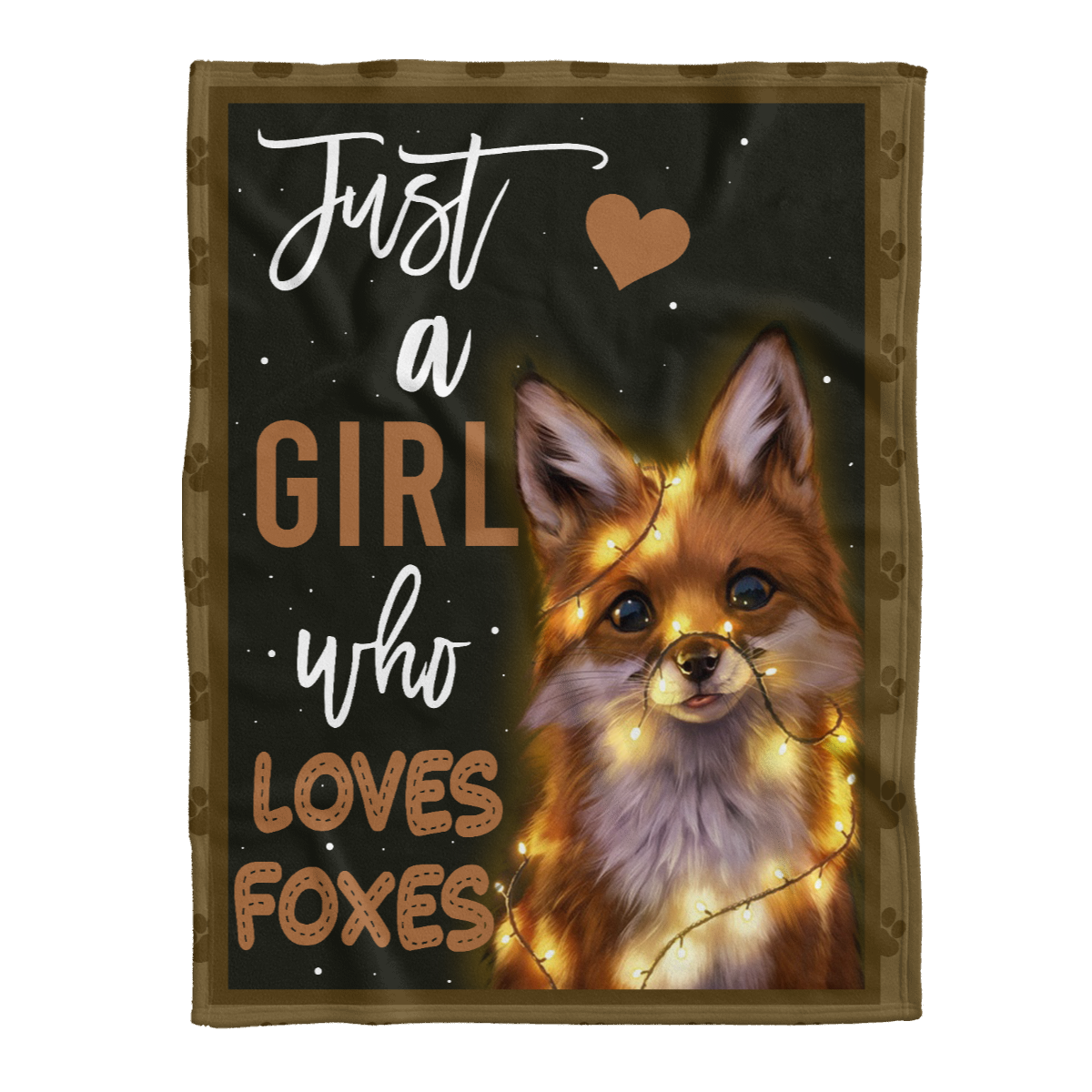 Animal Fox Blanket, Just A Girl Who Loves Foxes Fleece Blanket Throw Blanket