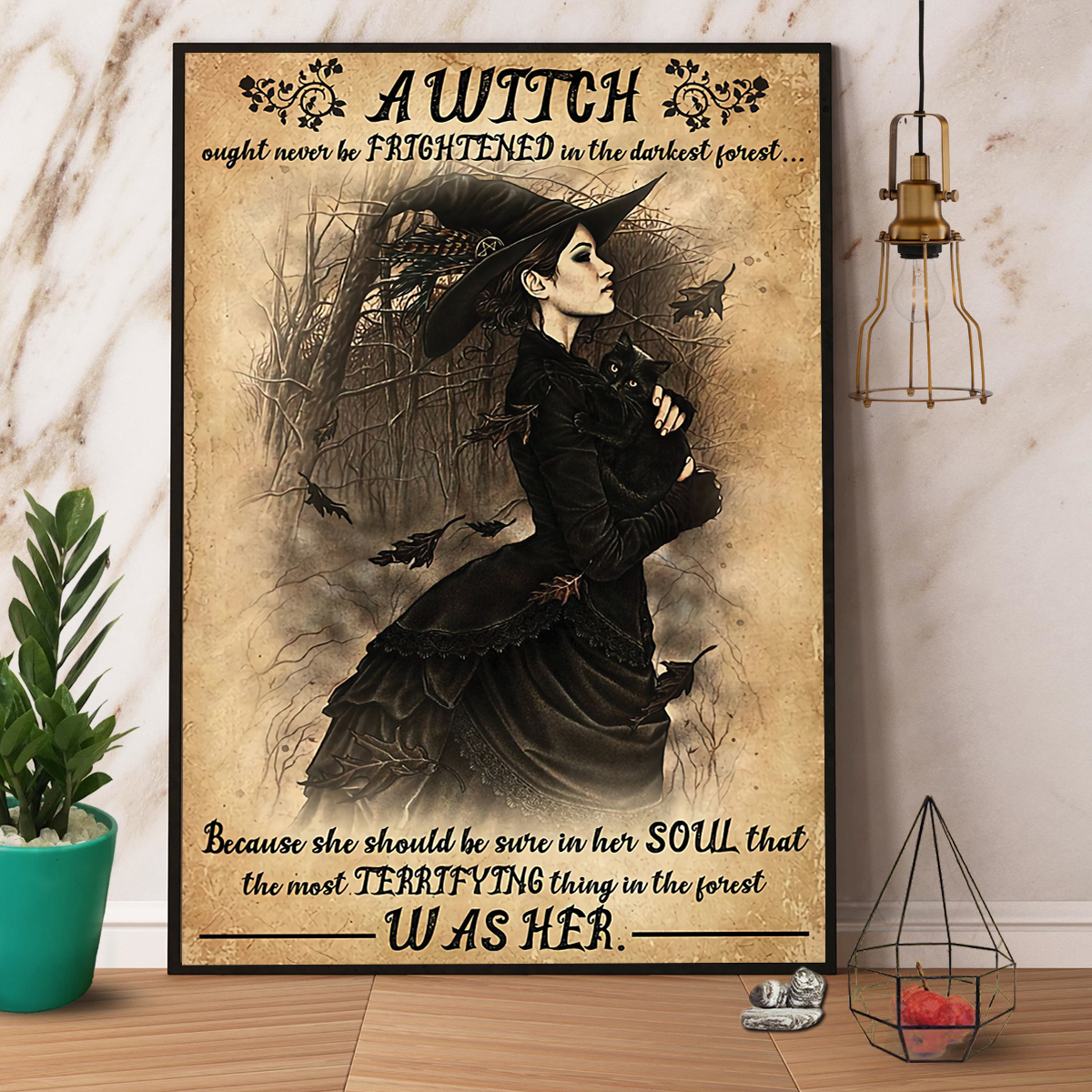 A Witch Ought Never Be Frightened Halloween  Full Size Poster No Frame