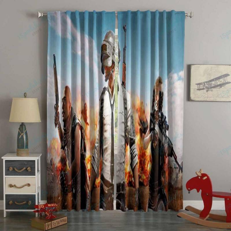 3D Printed Pubg Style Custom Living Room Curtains