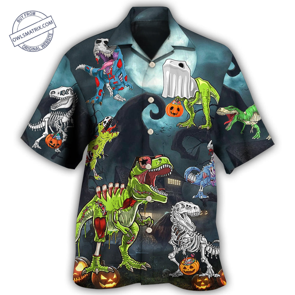 Halloween Zombie Saurus Scary Hawaii Shirt Ha24117