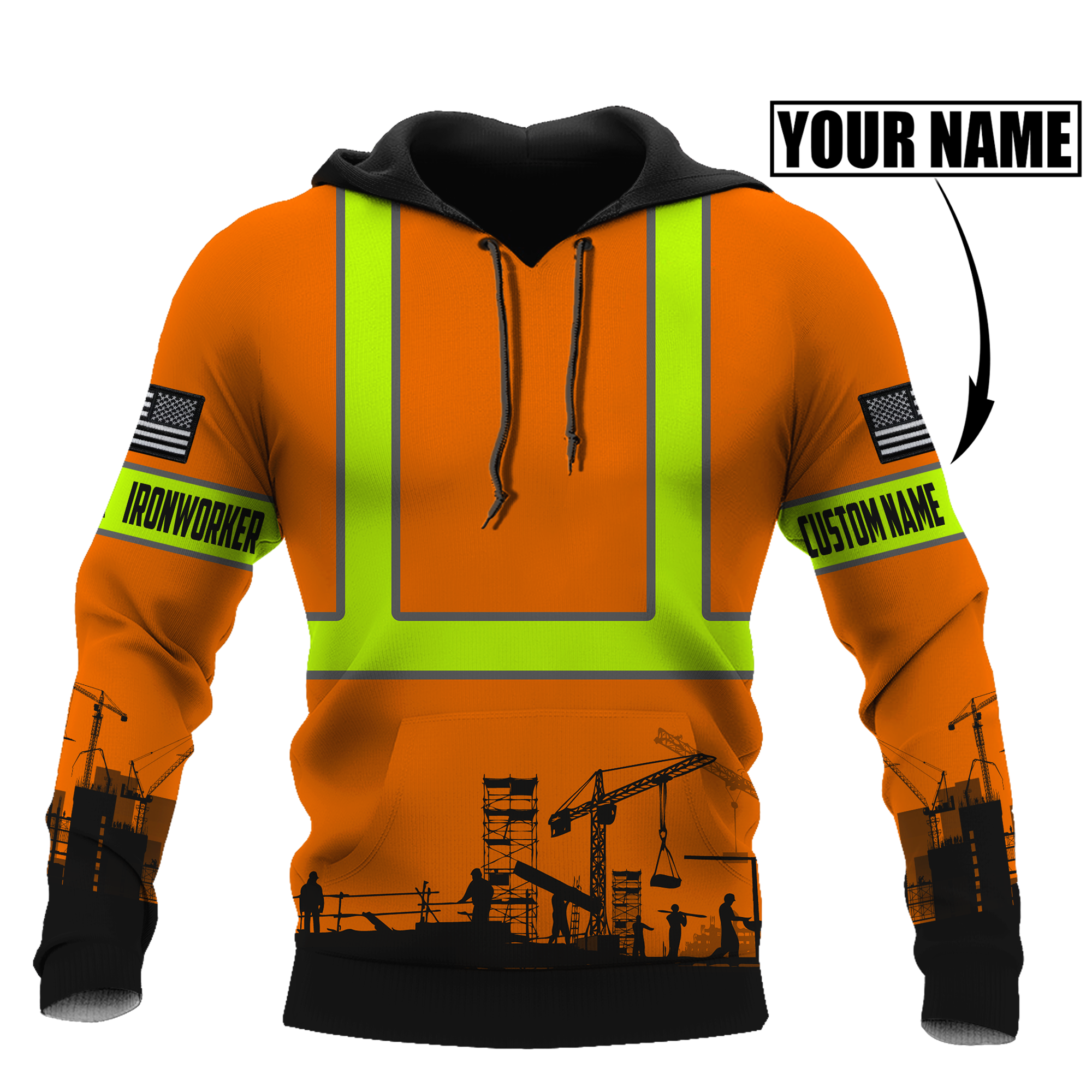 Personalized Ironworker Safety 3D All Over Printed Unisex Shirts TN