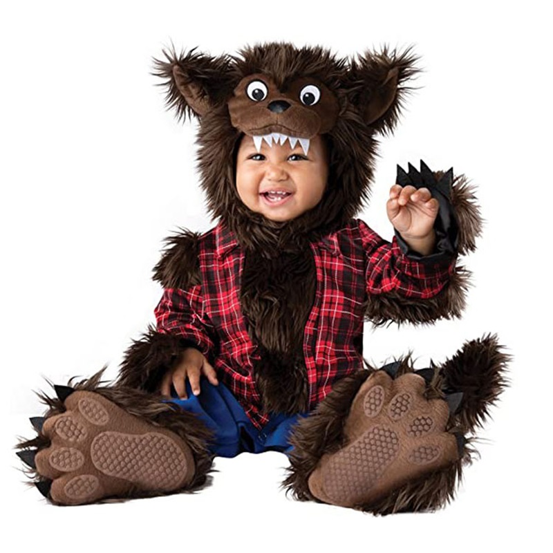 Wolf and Red Riding Costume Baby Boy Girl Halloween Animal Cosplay Clothes Anime Suit Funny Kigurumis Festival Chiristmas Outfit alx