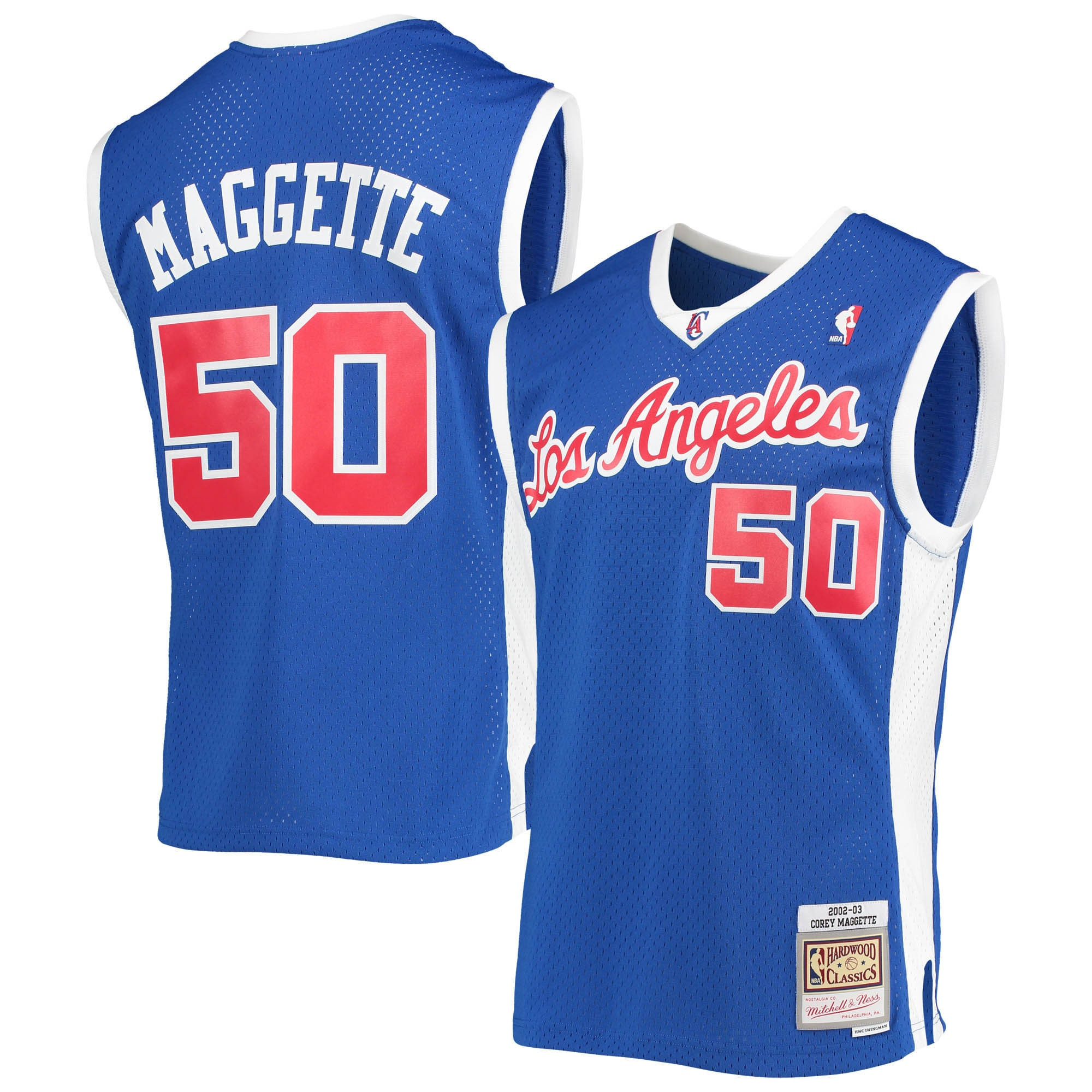 Corey Maggette La Clippers Mitchell & Ness 2002-03 Hardwood Classics Swingman Jersey – Royal NBA