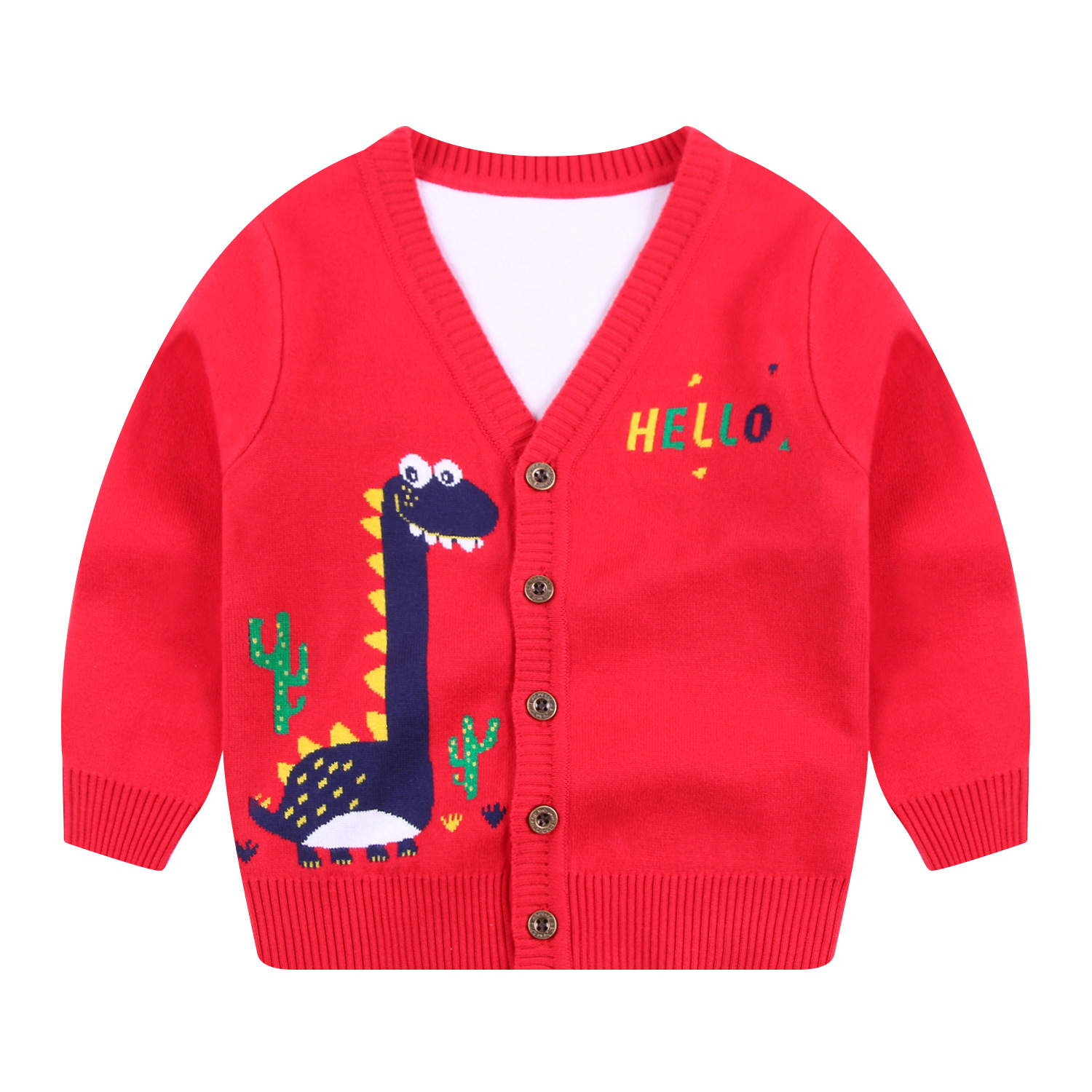 Spring Autumn New Children Clothes Casual Baby Long Sleeve Open Stitch Toddler Boy Sweaters Girls Knitted Coats for 2-6yrs alx