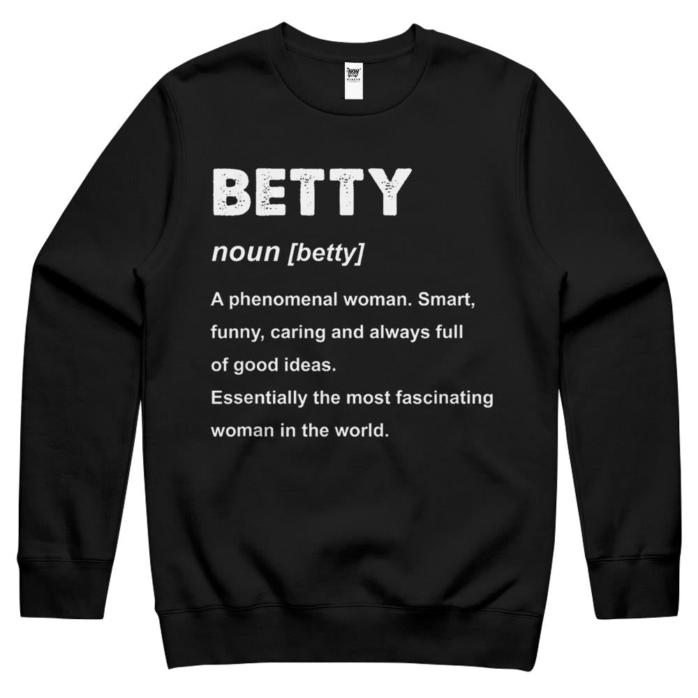 Betty Name Gift Crewneck Sweatshirt