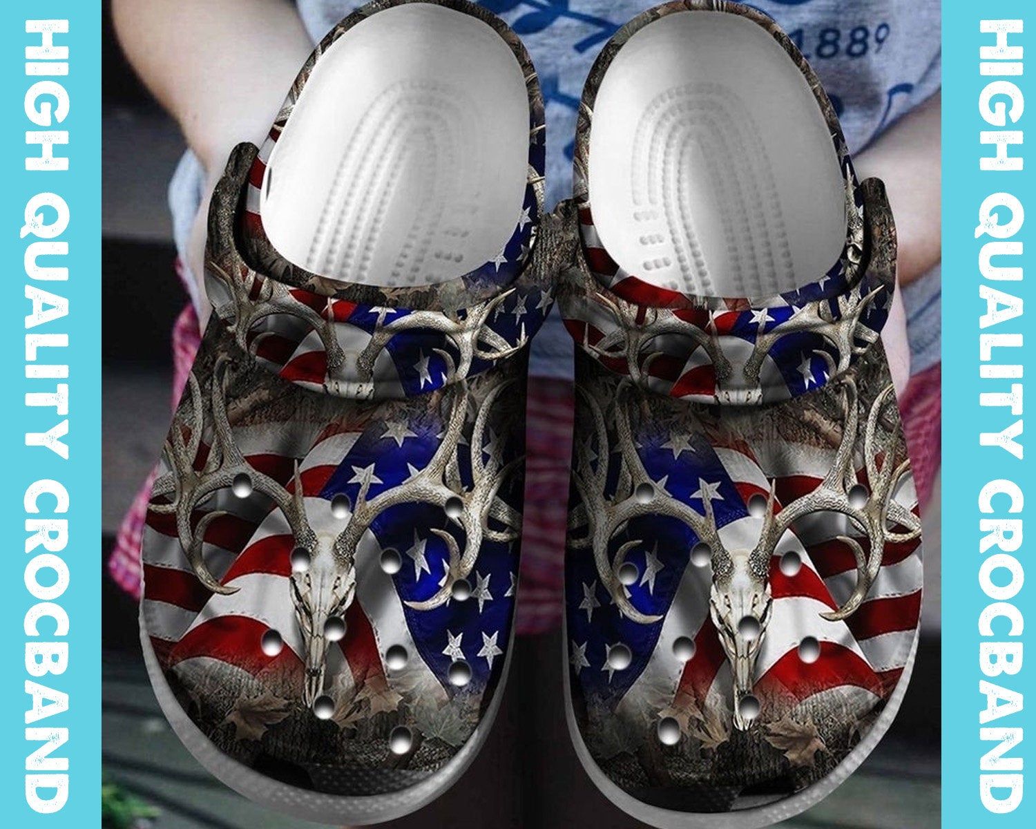 America Flag Clogs Clogband Clog