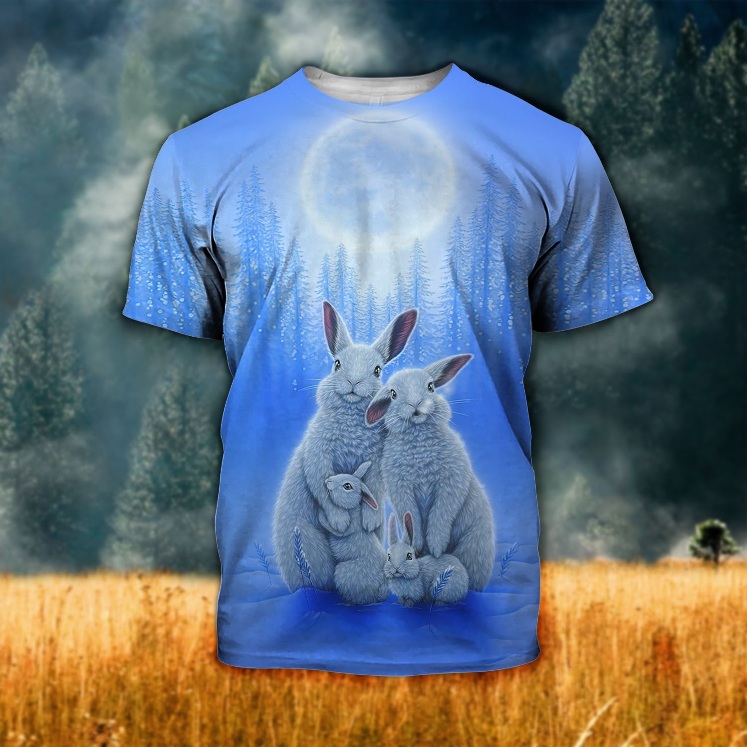 Rabbit Ver01 Tthj170721Nvm Unisex 3D T-Shirt All Over Print