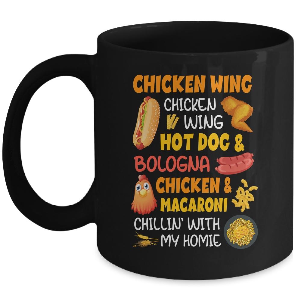 Cooked Chicken Wing Chicken Wing Hot Dog And Bologna Hotdog Mug