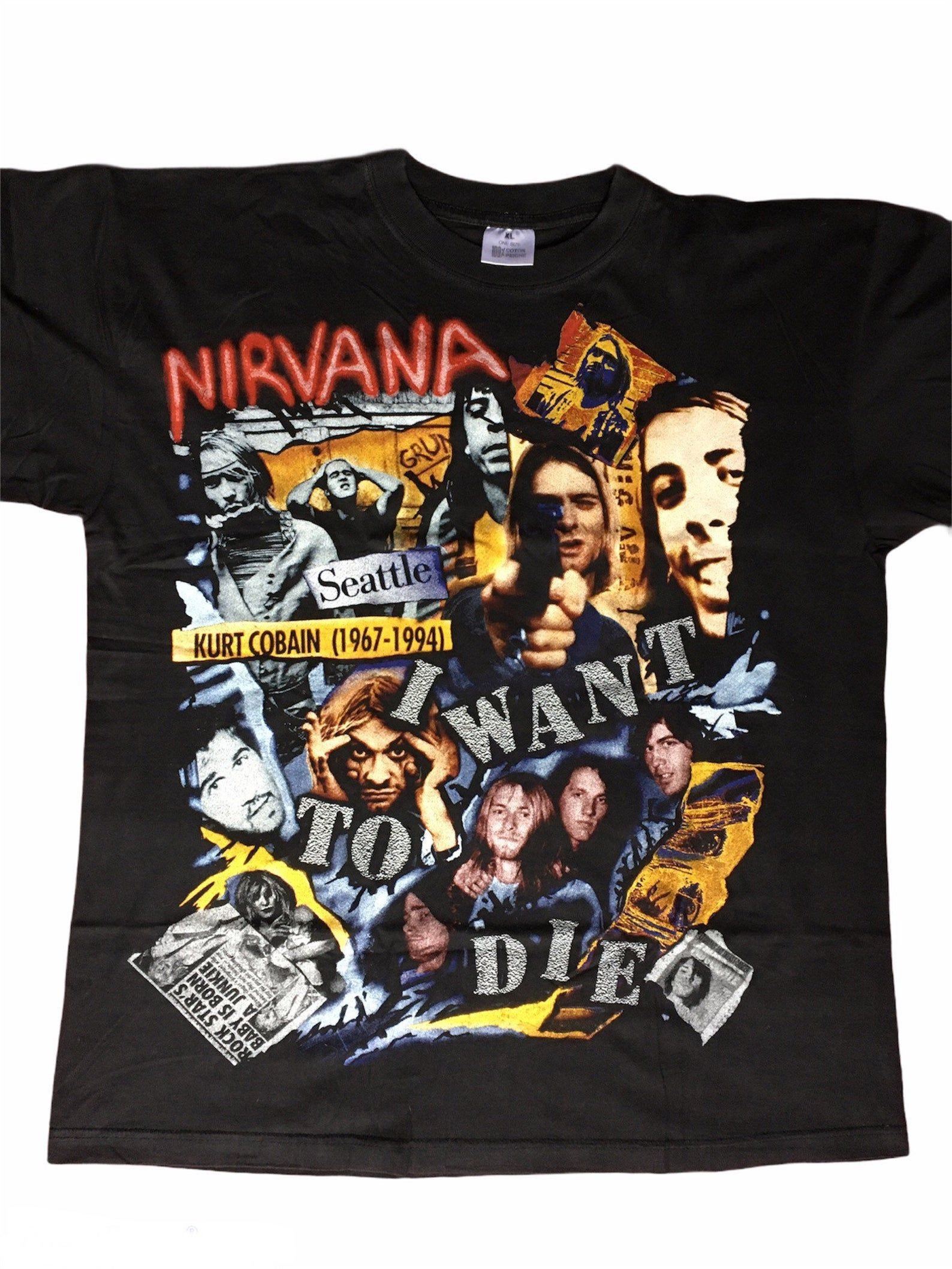 Vintage Mid 1990S Nirvana Kurt Cobain Why Shirt