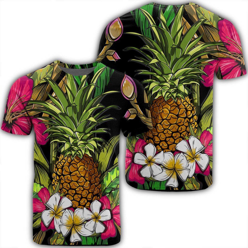 Hawaiian Tropical Flowers Pineapple Ah Ha81902