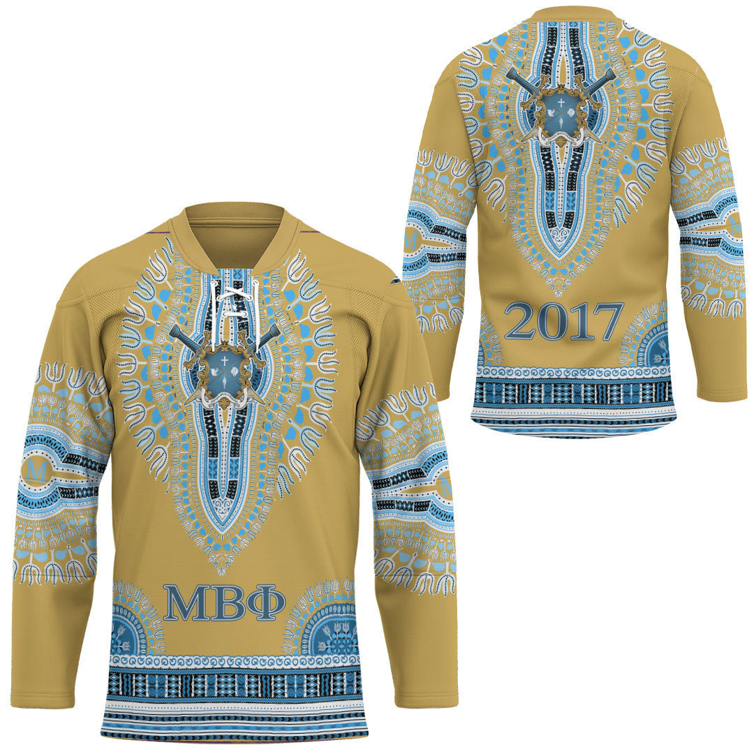 Africazone Clothing – Mu Beta Phi Dashiki  Hockey Jersey A35