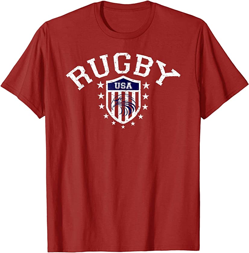 Vintage USA Rugby Eagle Shield T-shirt