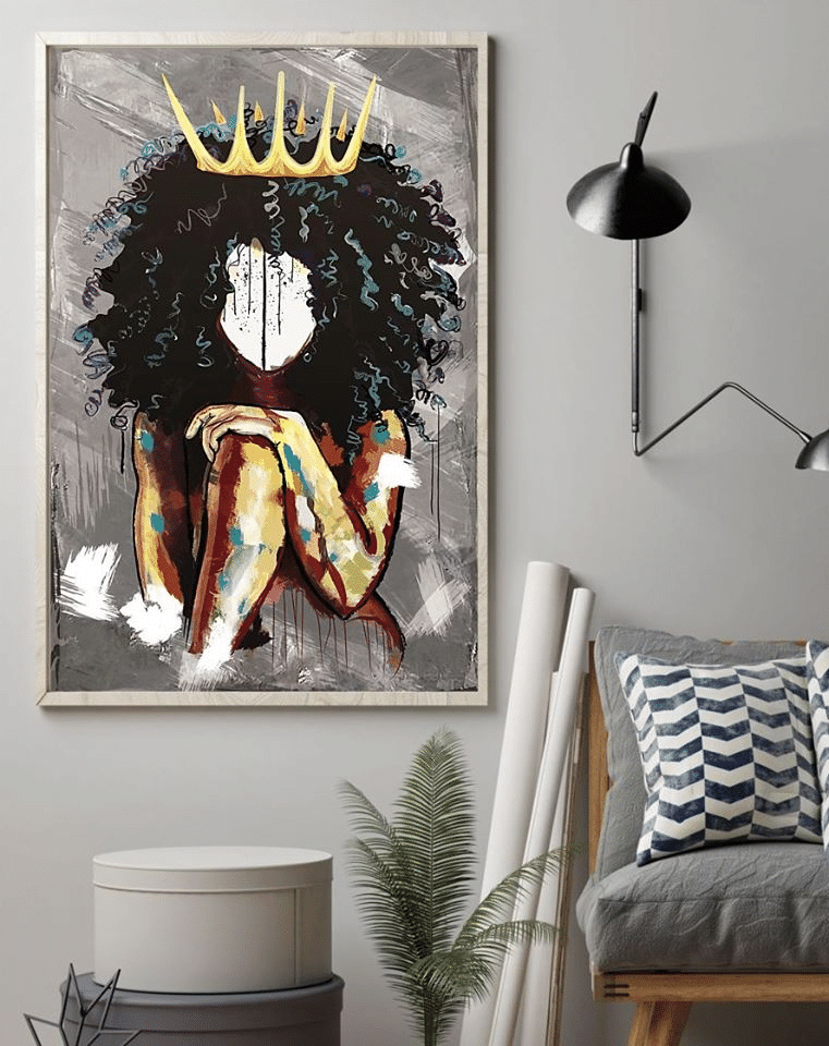 Juneteenth Freedom Day Liberation Day Black Queen For Men And Women Home Living Room Wall Decor Vertical Poster Canvas