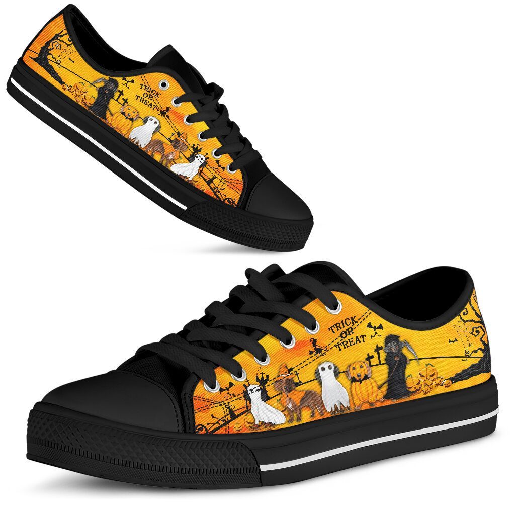 337DDTDOG-DACHSHUND HALLOWEEN – LOW TOP