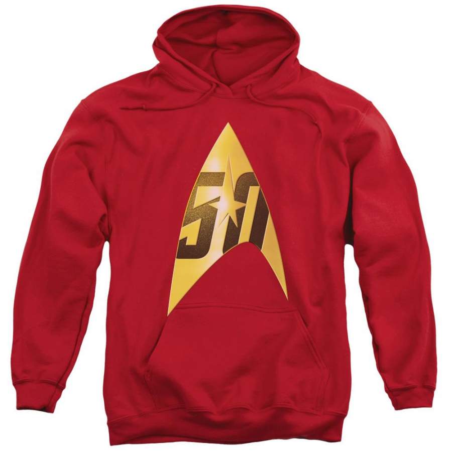 Star Trek 50th Anniversary Delta Men’s Pull-Over 75 25 Poly Hoodie