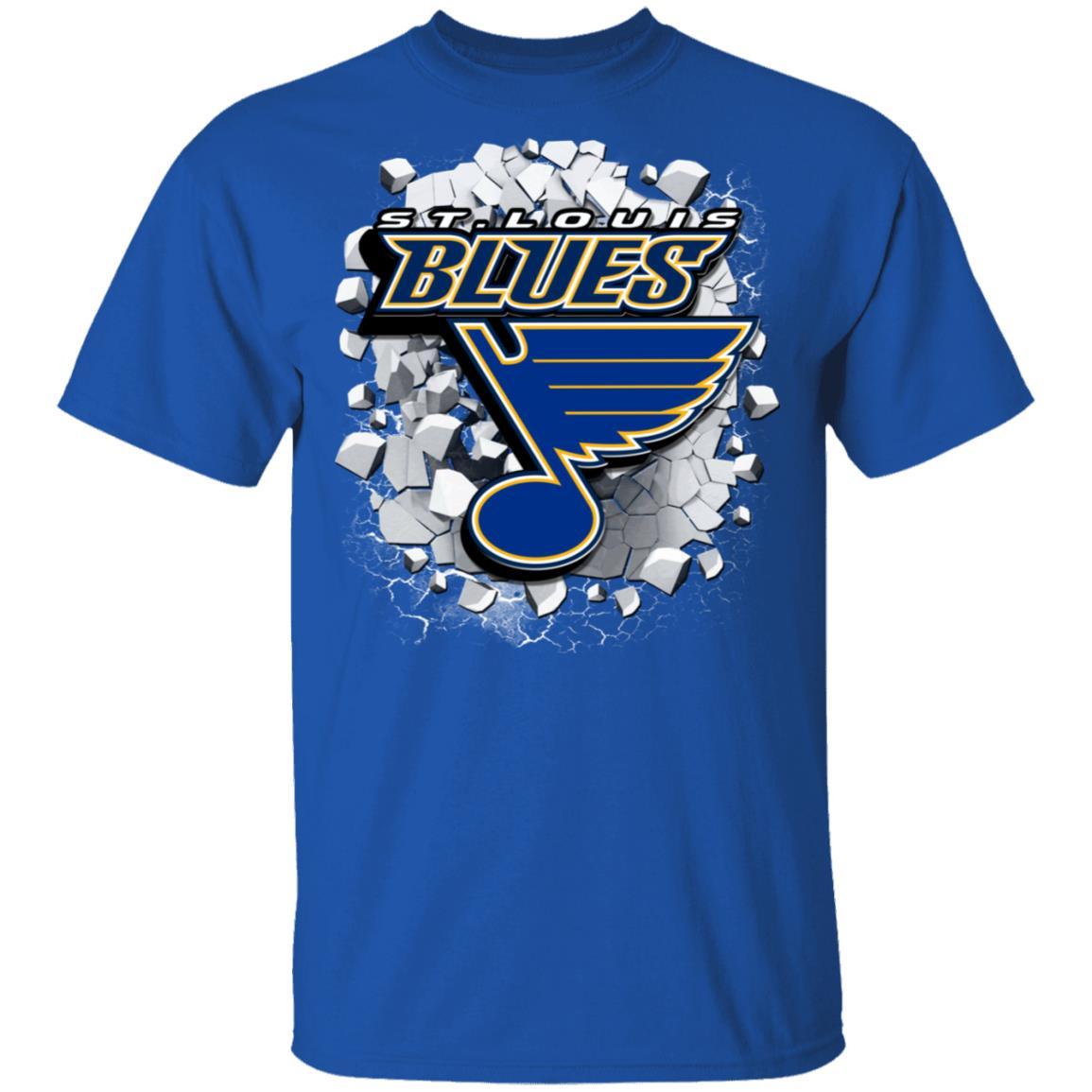 Amazing Earthquake Art St. Louis Blues T Shirt