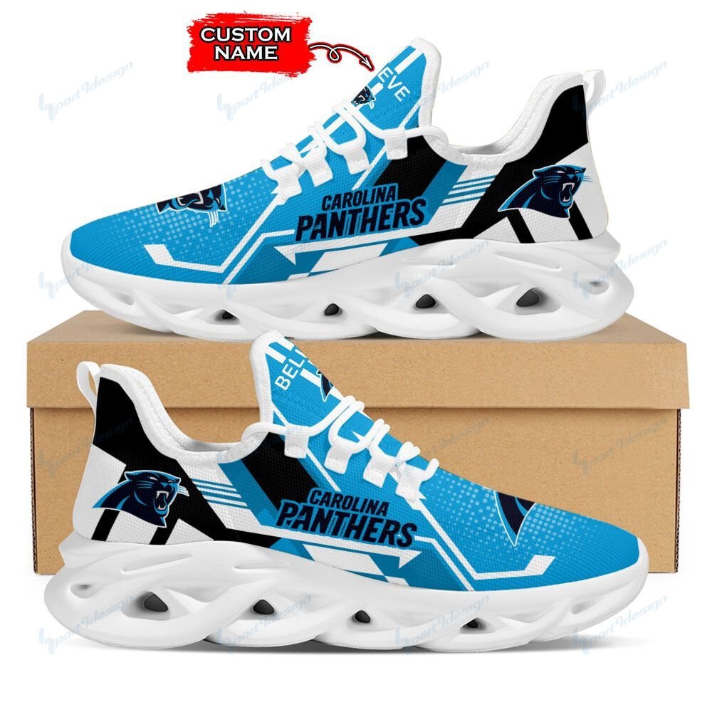 Carolina Panthers Personalized Yezy Running Sneakers 782