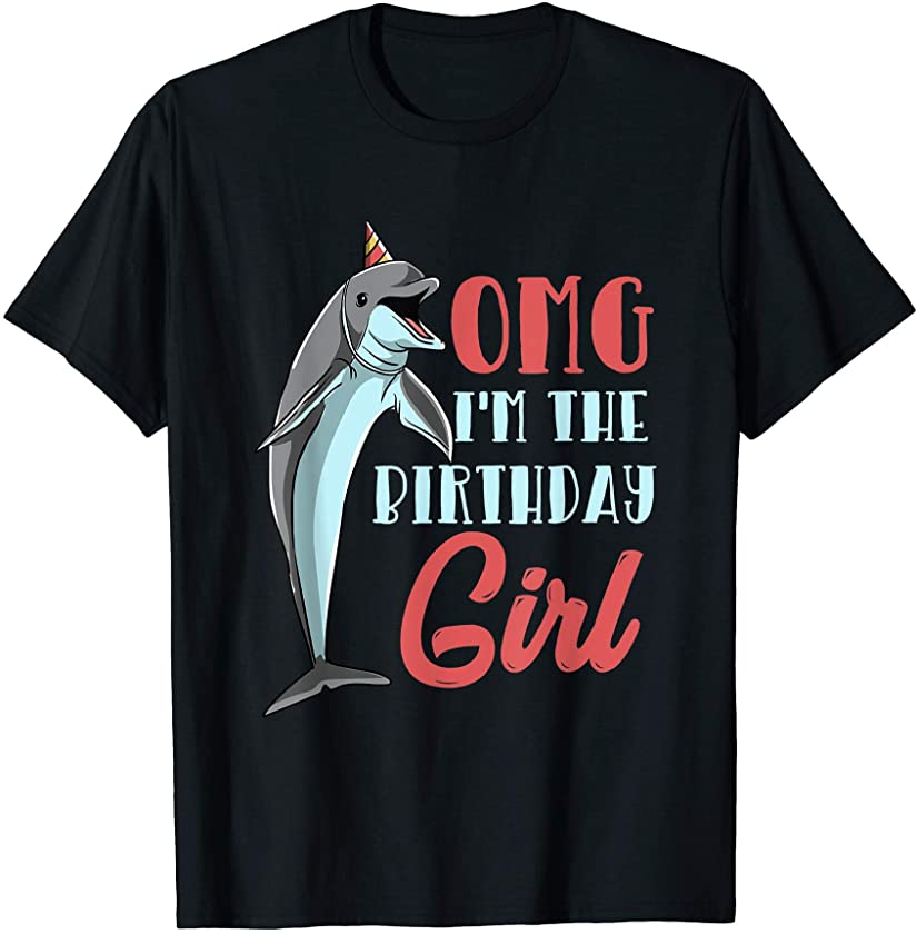 Dolphin Birthday Women Cute Dolphin Girl T-Shirt