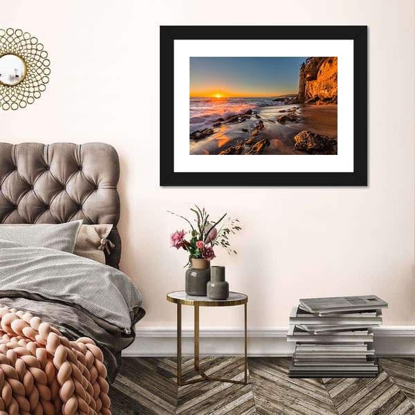 Beach Canvas Prints Sunset At Victoria Beach Wood Wall Decor Wall Art Home Decor