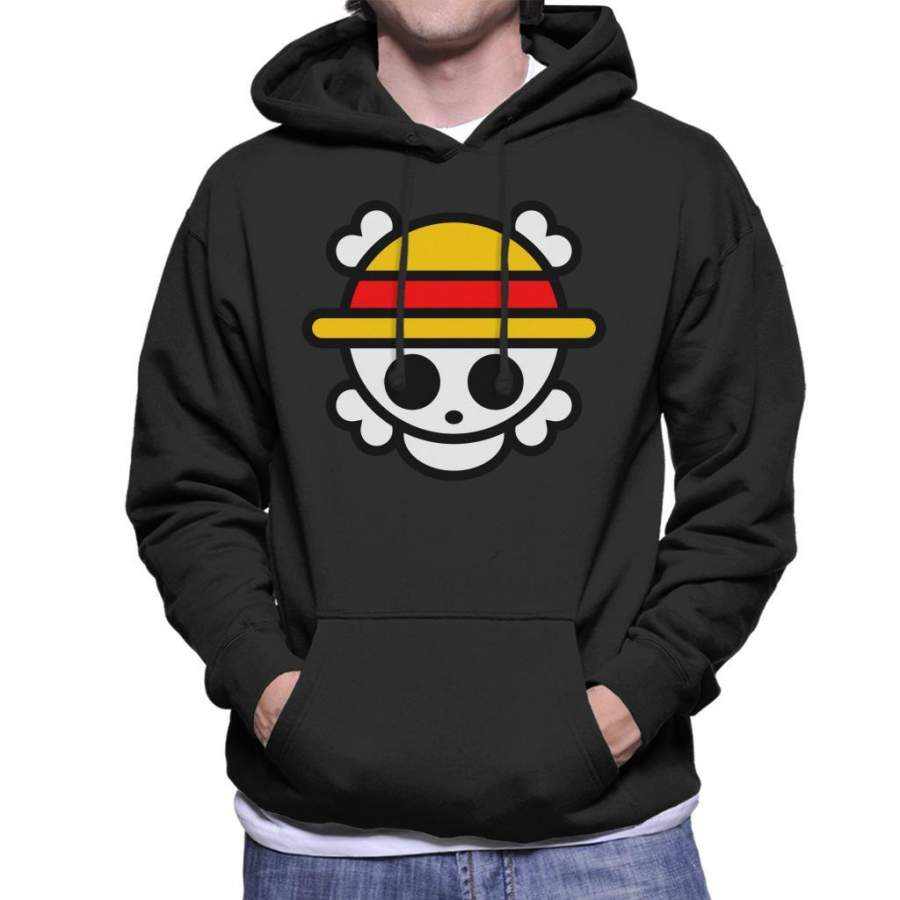 One Piece Logo Chibi Men’s Hooded Sweatshirt