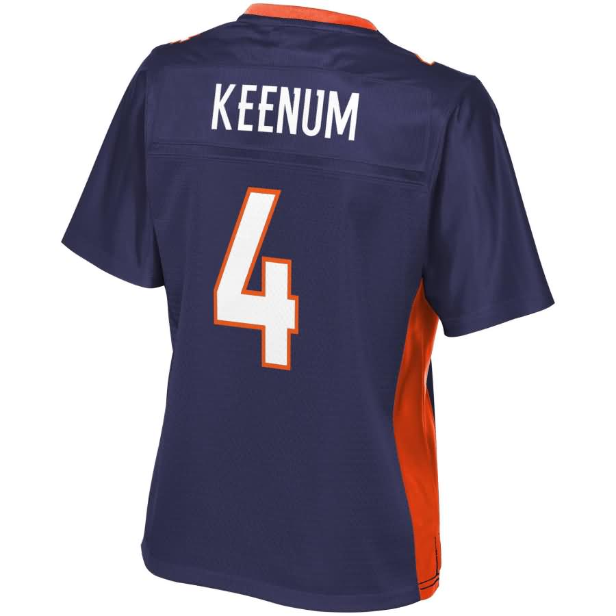 Case Keenum Denver Broncos NFL Pro Line Womens Alternate Player Jersey – Navy