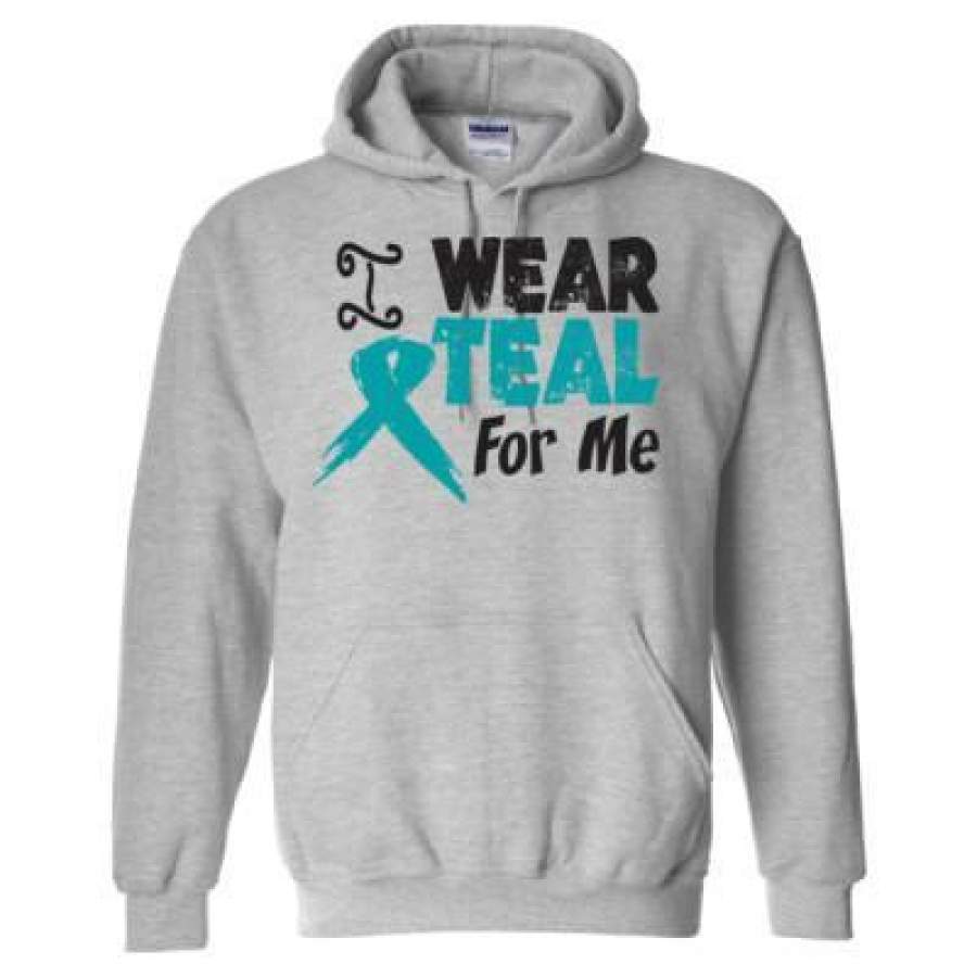 AGR I Wear Teal For Me – Heavy Blend™ Hooded Sweatshirt