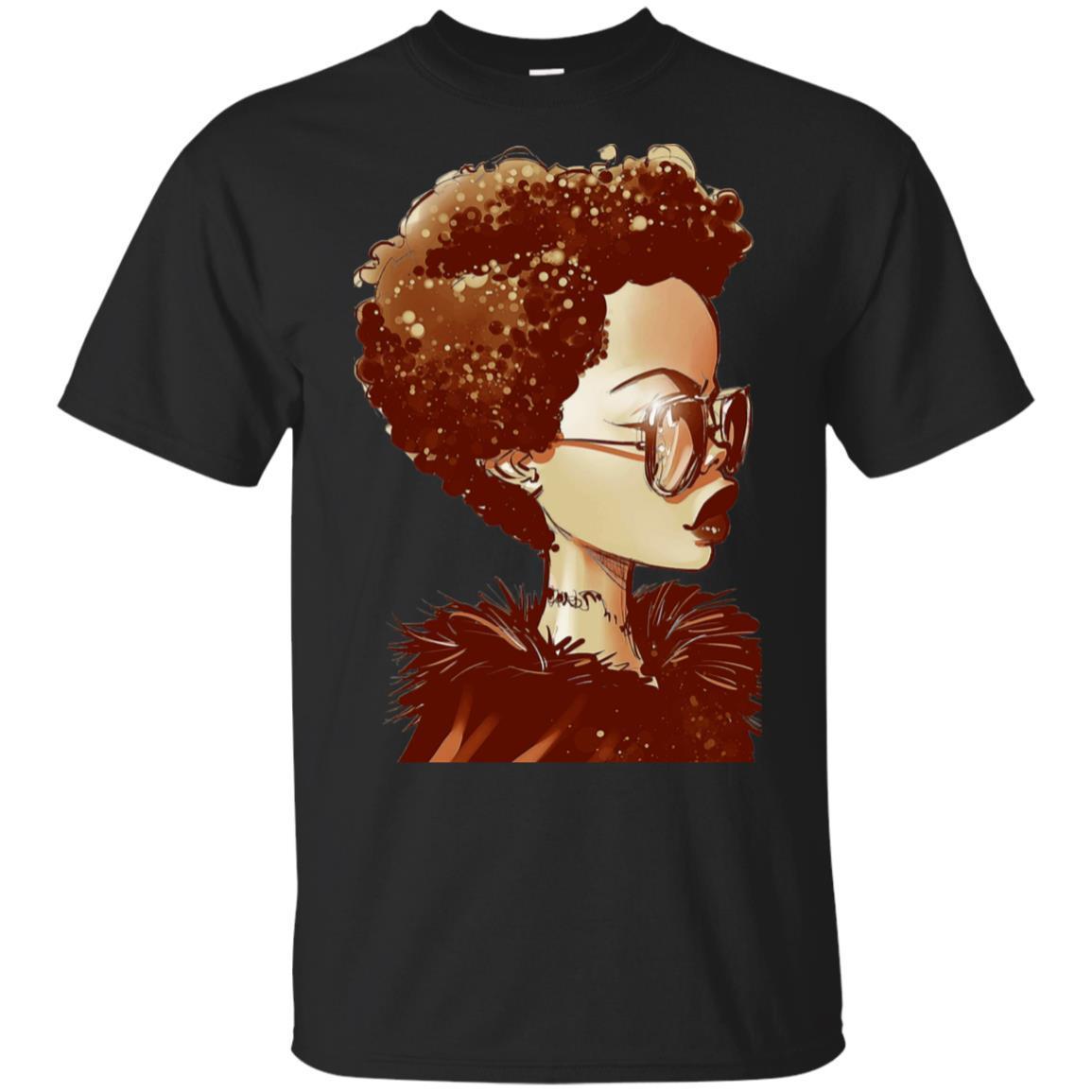 Black Queen Melanin Women Rock African American T-Shirt For Afro Girl