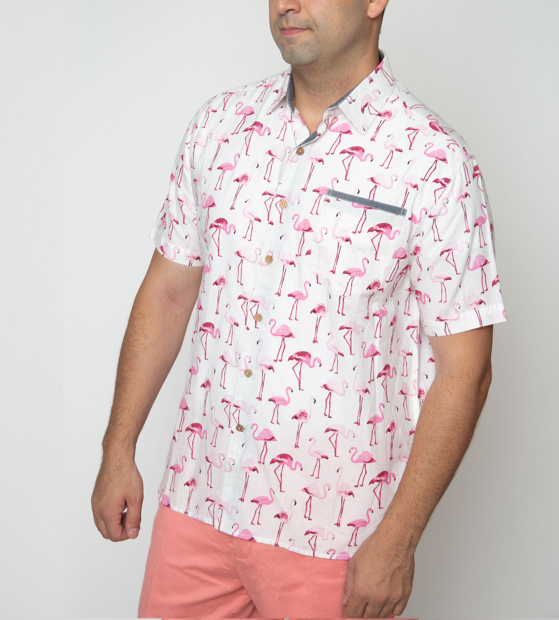 Flamingos White High Quality Hawaii Shirt Ha28729