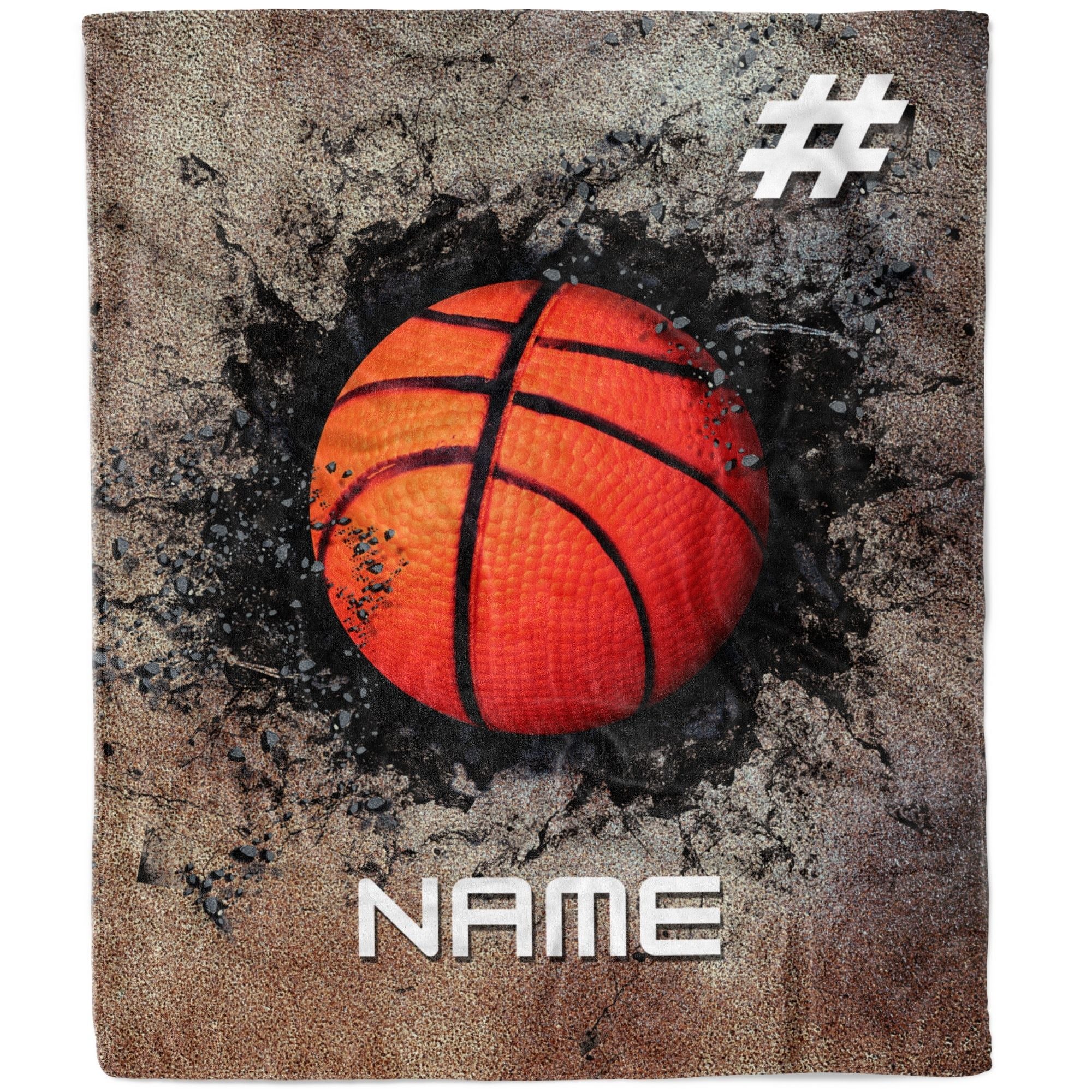 Customized Name Basketball Blanket