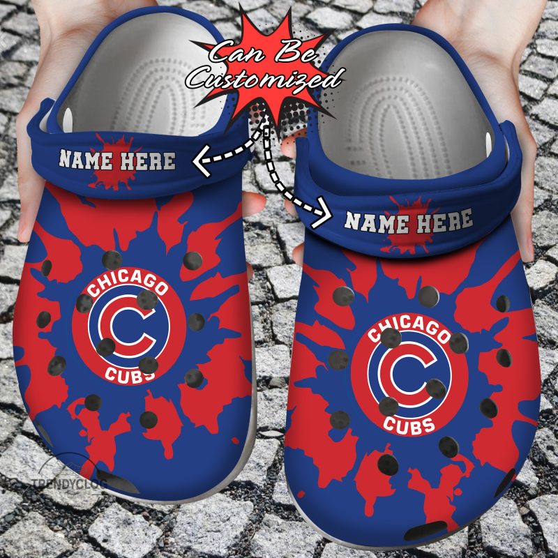 Baseball Personalized CCubs Color Splash Clog Shoes