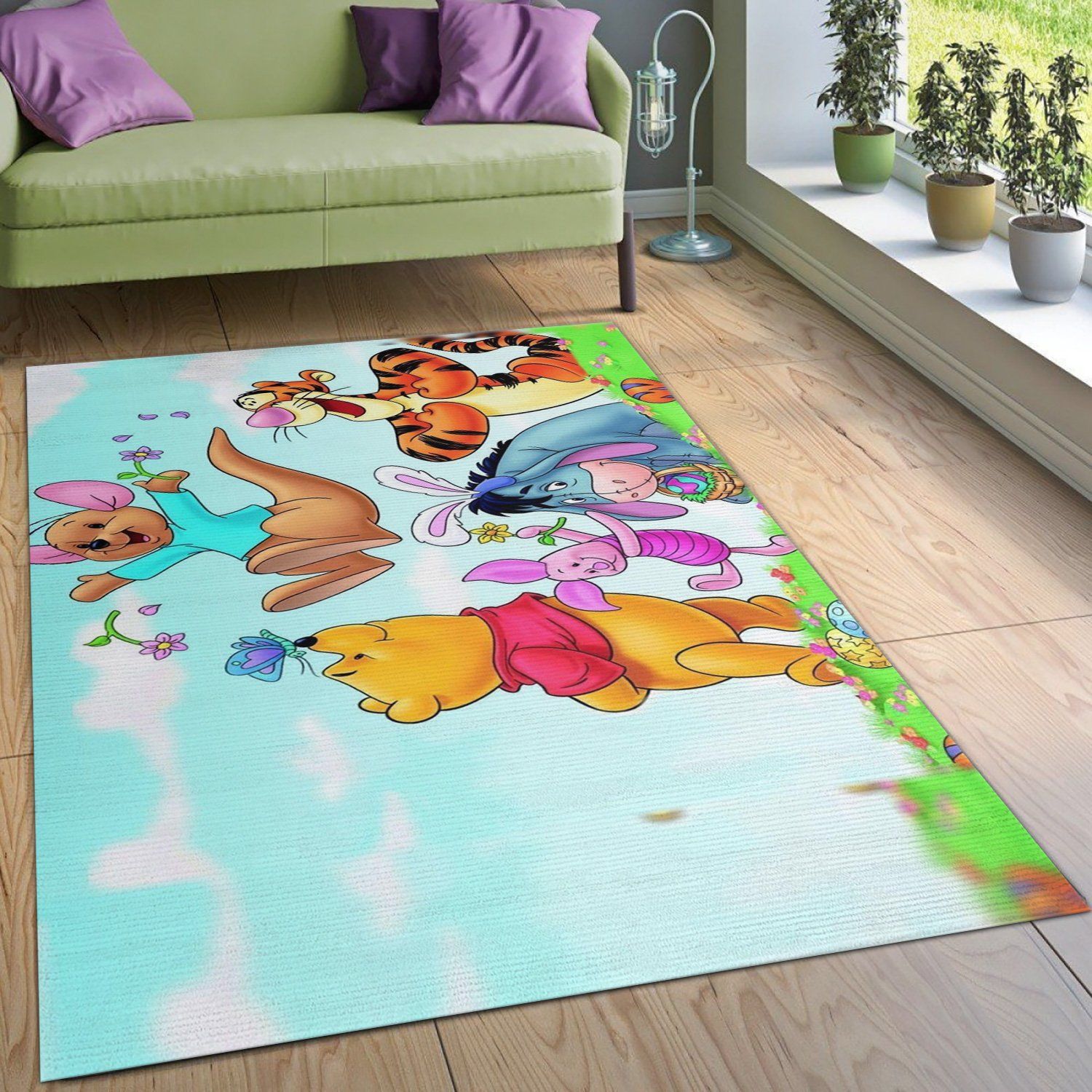 Winnie The Pooh Ver16 Disney Area Rug Bedroom Rug Home Decor Area Rug For Living Room Bedroom Rug Home Decor