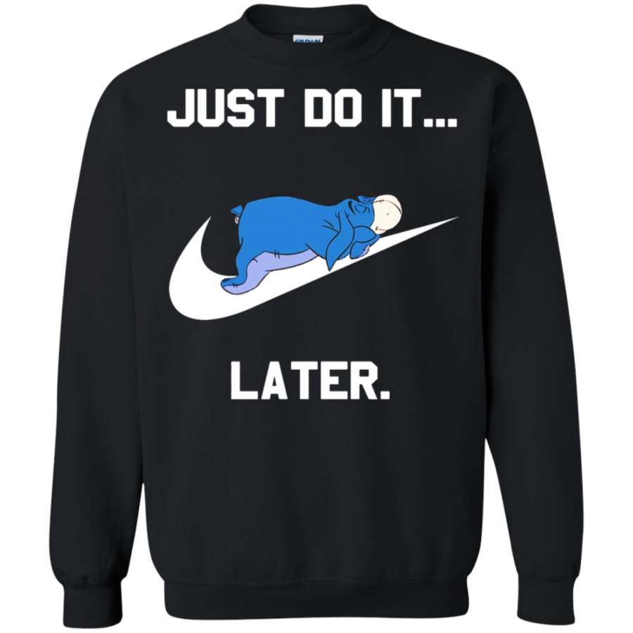 AGR Just Do It Later Eeyore Winnie The Pooh Sweatshirt