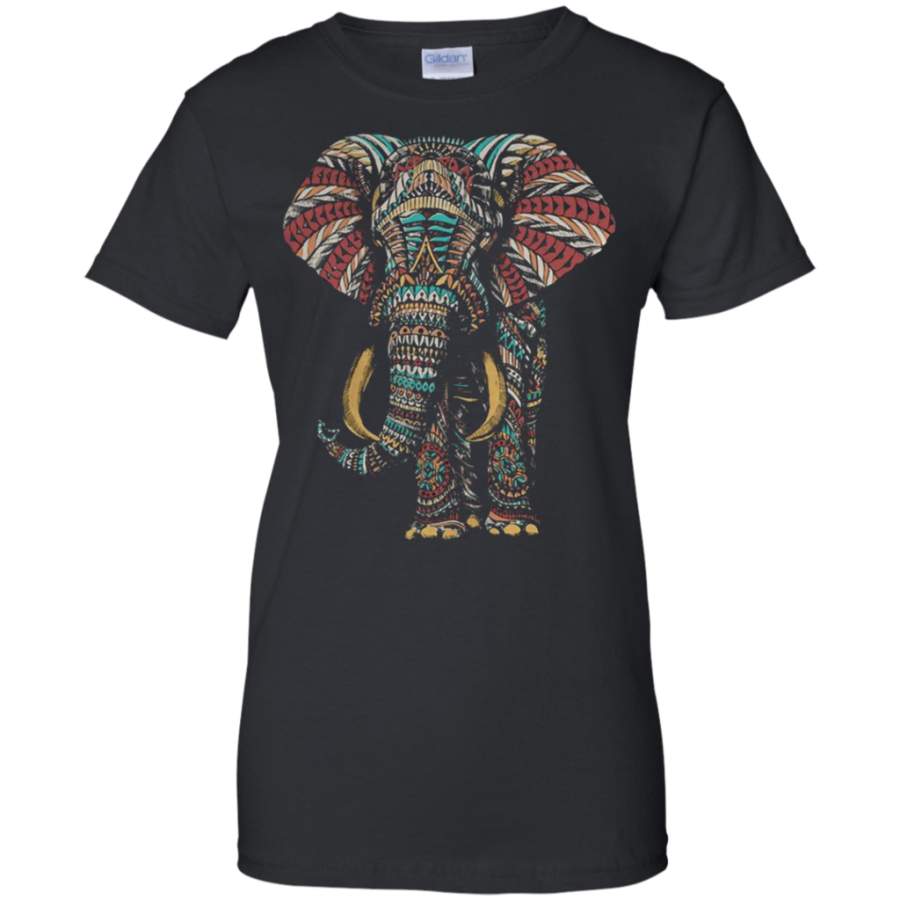 Incredible Riot Society Ornate Elephant Ladies’ T-Shirt